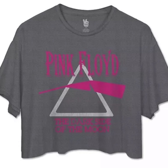 Junk Food Clothing Tops - Pink Floyd Cropped Band Tee shirt Womens NWT